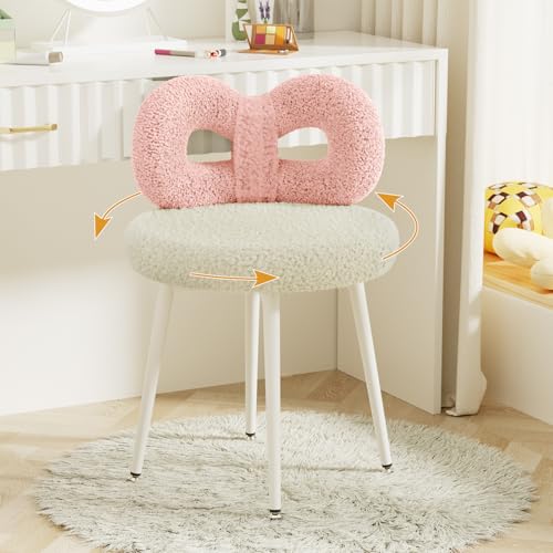 Silla de maquillaje giratoria cómoda para dormitorio y mesa de escritorio moderna 2