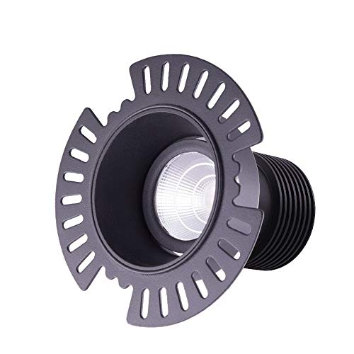 11W LED Plafonnier Panneau Encastré Grille Projecteur Intégré Rond Anti-éblouissement En Aluminium Économie D'énergie Accent Spot Lampe Commercial Plafond Intégré Luminaire Extérieur Lumière