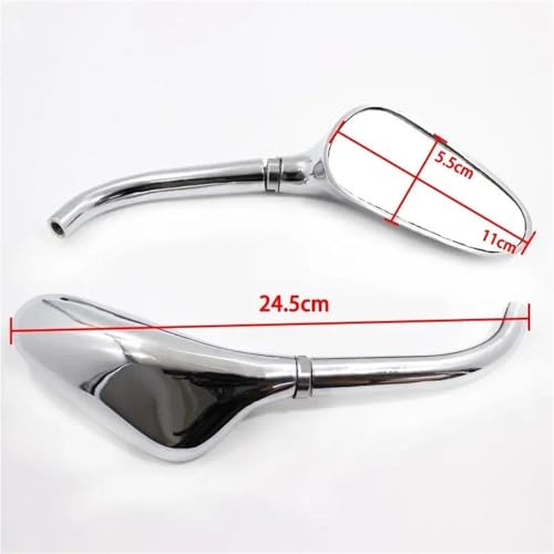 Espejos para Suzuki Intruder y Virago con visión ampliada 7