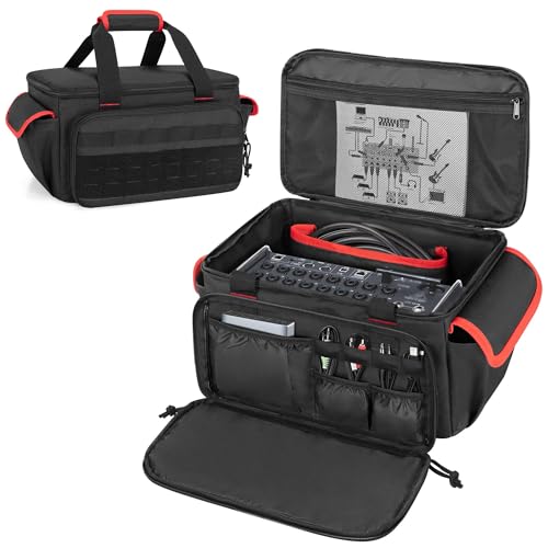 Rexmica Mixer Carrying Bag Compatible with Behringer X-AIR Series Mixers XR18/ XR16/ XR12, Digital...