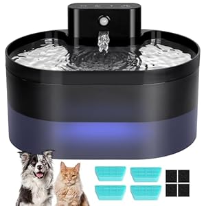 Aomig 2.2L Kabelloser Trinkbrunnen für Katzen