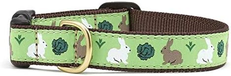 Up Country Garden Rabbit Pattern (Garden Rabbit Dog Collar, X-Small (6 to 12 Inches) 5/8 Inch Narrow Width)
