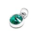 Extral Birthstone Charm for Necklace Bracelet Custom Small Pendant (May)