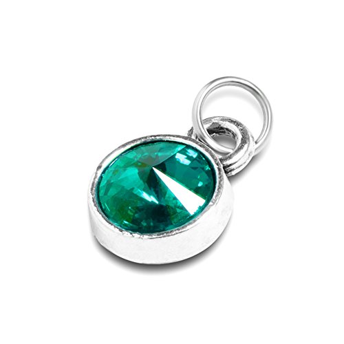 IMEIM Jewelry Extral Birthstone Charm for Necklace Bracelet Custom Small Pendant (May)