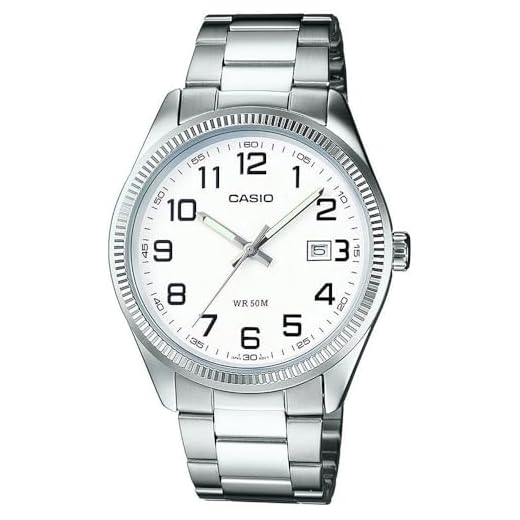 Casio Reloj Analogico para Hombre de Cuarzo con Correa en Acero Inoxidable MTP-1302PD-7BVEF