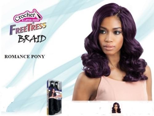 FreeTress Romance Pony Braiding Hair Crochet 9" (1B)
