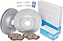 [Front Set] GEOMET Coated Performance Brake Disc Rotors & Ceramic Pads Replacement Ford Focus 2012 - 2018 C-Max 13-18 Volvo C30 S40 12-13