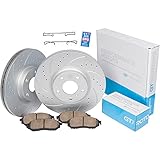 [Front Set] GEOMET Coated Performance Brake Disc Rotors & Ceramic Pads Replacement Ford Focus 2012 -...
