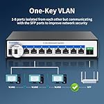 8 Ports Ethernet Switch, 8X2.5G RJ45 Ports and 1X10G SFP Port, 60Gbps Switching Capacity, Ideal for 2.5GB NAS, 4K Video, Gaming PC, 2.5GB Server, 2.5GB WiFi AP,2.5GB PCIe Adapter 2.5GB Gigabit - Image 4