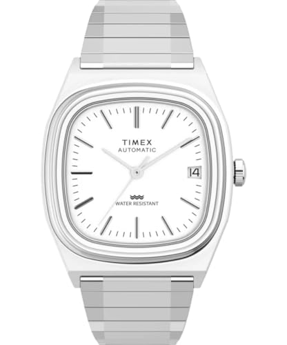 Image of Timex Automatic 1983 E Line Reissue 34mm Stainless Steel Expansion Band Watch
