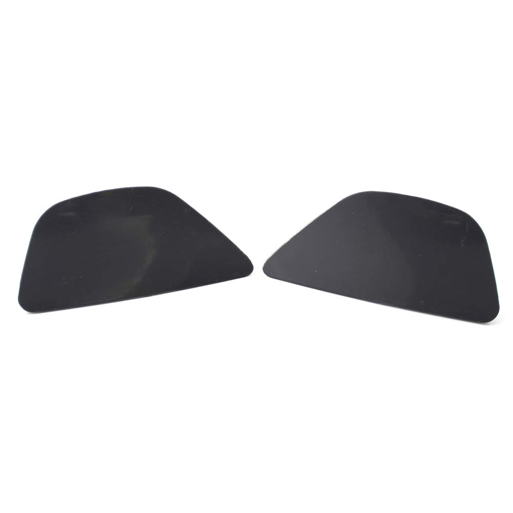 Cninba13 Motor 2pcs Front Bumper Headlight Washer Nozzle Jet Cover Caps for BMW 5 Series F07 2013-2017, Black