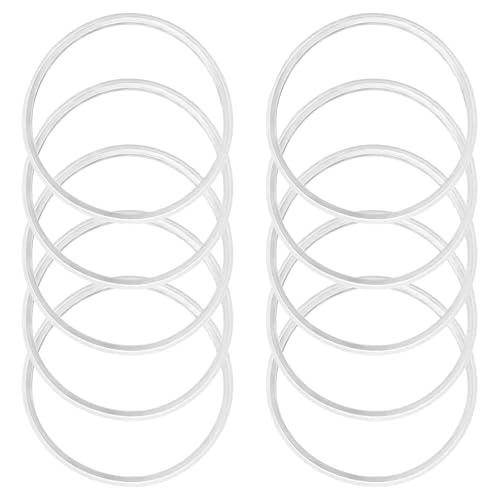 Montesy 10Pcs Lid Sealing Gaskets Replacement Leakproof Silicone Cup Lid Gaskets Seals for Insulated Metal Steel Tumblers