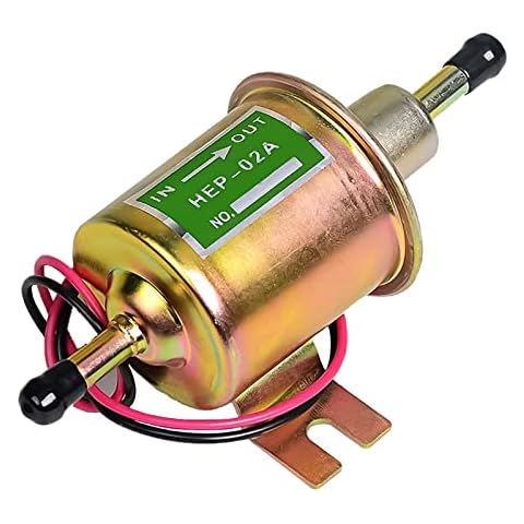 Universal 12V Fuel Pump Electric Petrol Pump High Performance Pressure Diesel Pump HEP-02A (Yellow) Cover