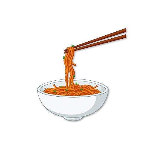 Bhai Please Imán de madera para nevera con diseño de fideos (paquete de 1) para comida y bebidas, regalo y decoración
