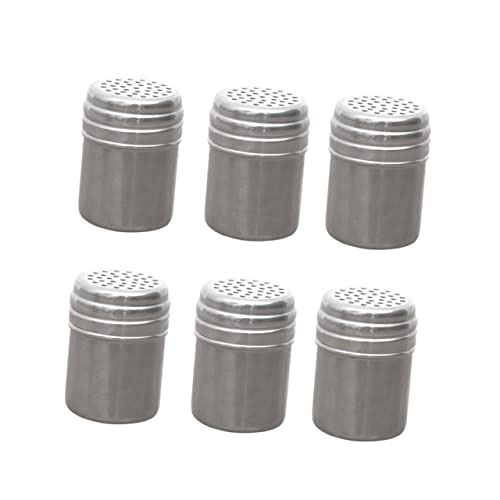 COLLBATH Lot De 12 Poivrières Et Shakers à Assaisonnement En Métal Argenté, Couvercle Anti-humidité, Cuisine Et Barbecue Extérieur, Boîtes D’assaisonnement Multifonctionnelles