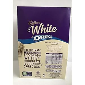 Romige Witte Chocolade Met Oreo Knapperig Biscuit Stukjes Paasei 220g