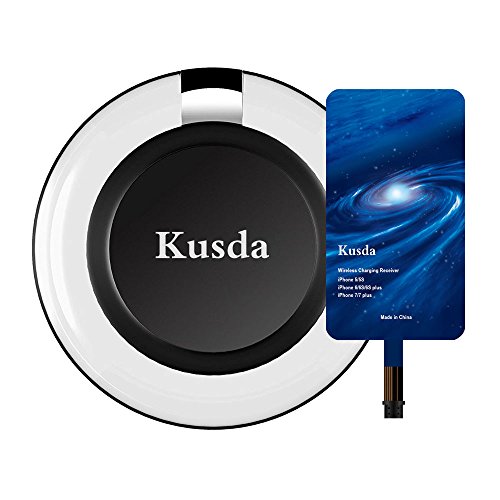 Qi iPhone Wireless Charger kit Kusda iPhone X Wireless Charging Pad with iPhone Qi Receiver for iPho - //coolthings.us