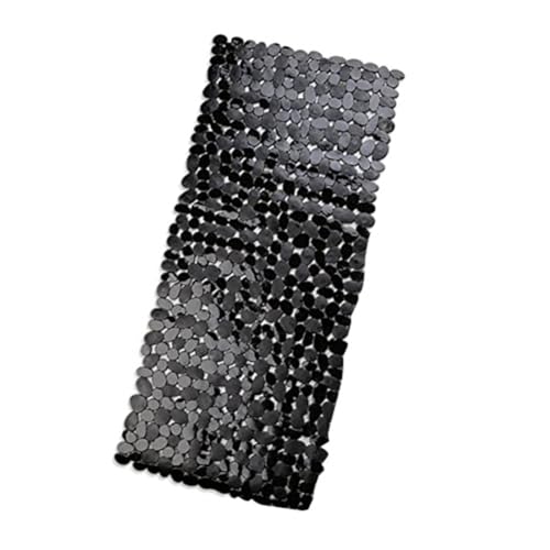 Plmvhpb Tapis de Bain en Galets Tapis de Bain en PVC pour Baignoire à Tapis de Baignoire Antidérapant dans la Douche (Noir)