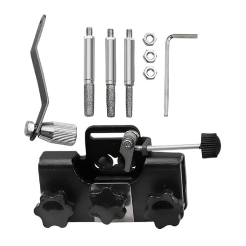 Afilador de cadena de motosierra, manivela de precisión portátil, para sierras eléctricas, para tala, silvicultura, carpintería, exterior, garaje,
