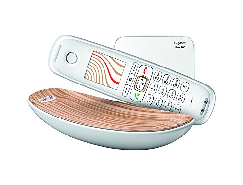 Gigaset Sculpture CL750A GO Téléphone sans fil Blanc/Zebrano Avec Répondeur