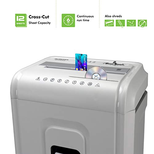 Aurora AU1262XA Anti-Jam 12-Sheet Crosscut Paper and CD/Credit Card Shredder の商品画像 1