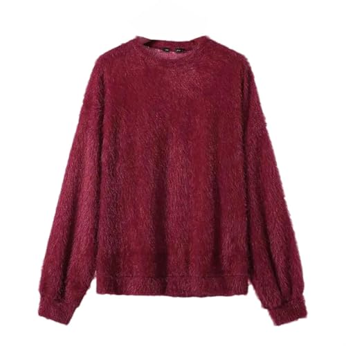 Pull ample décontracté homme manches longues aux finitions haut de gamme