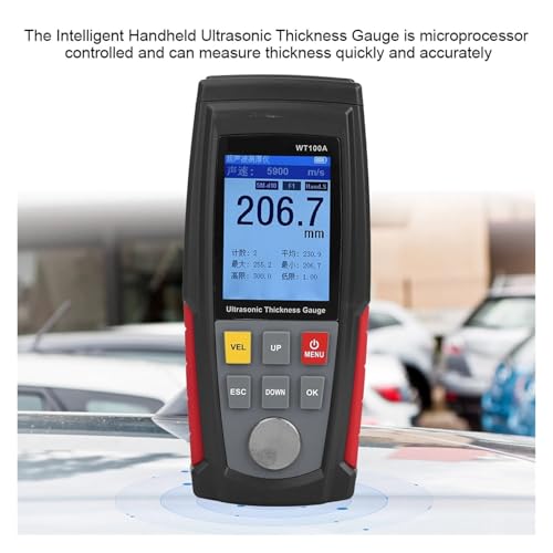 Medidor de Espesor Ultrasónico Digital Precisión WT100A miniatura 3