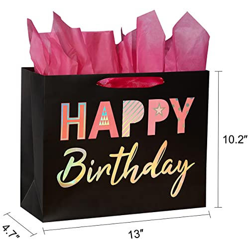 13-Black-Gift-Bag-with-Tissue-Paper-for-Girls-Birthday-Party-Bag