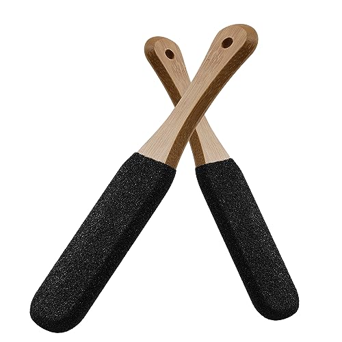 BEZOX Pietra pomice con manico in legno, Lima Per...