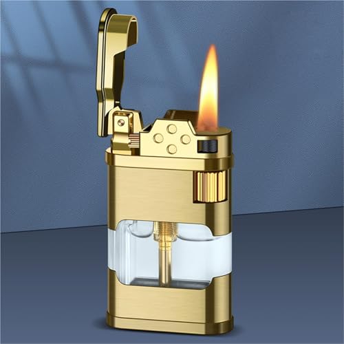 Encendedor de linterna portátil con llama abierta recargable y gran capacidad 2