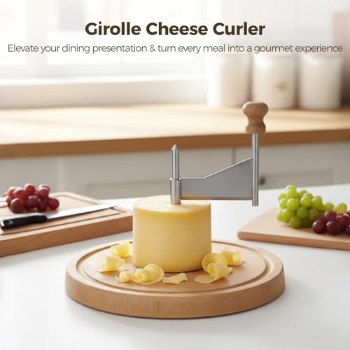 Rallador y cortador de queso con base de madera miniatura 4