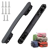 YIPFEN 2 pezzi Maniglie di Ricambio per Valigie Con 8 Viti, Maniglia Trolley Ricambio, Maniglia per Bagagli in Plastica, Valigia da Maniglia di Ricambio, Sostituzione Maniglia per Scatole, Valigie