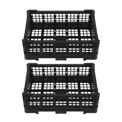 PERSELOSO 折りたたみ式収納ボックス 2個 - 折りたたみ式プラスチック製オーガナイザービン - オフィス用機能的なイエロー収納コンテナ - ディスプレイ棚バスケット