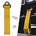 RASTP Racing Tow Strap, Car Modification Sports Trailer Belt Fit for Front or Rear Front Bumper Decorative (Gold)