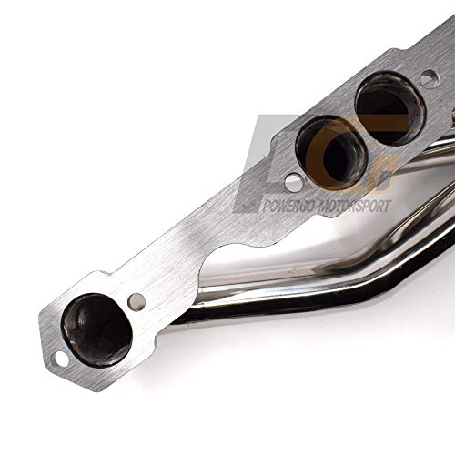 POWERGO MOTORSPORT 1152403820 1-1/2 x 2-5/8 inches 304 Stainless Steel Shorty Headers