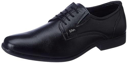 Image of Lee Cooper LC2157B3R Men's Leather Derby Formal Shoes | Lightweight, Comfortable & Stylish Lace-Ups for Office, Business