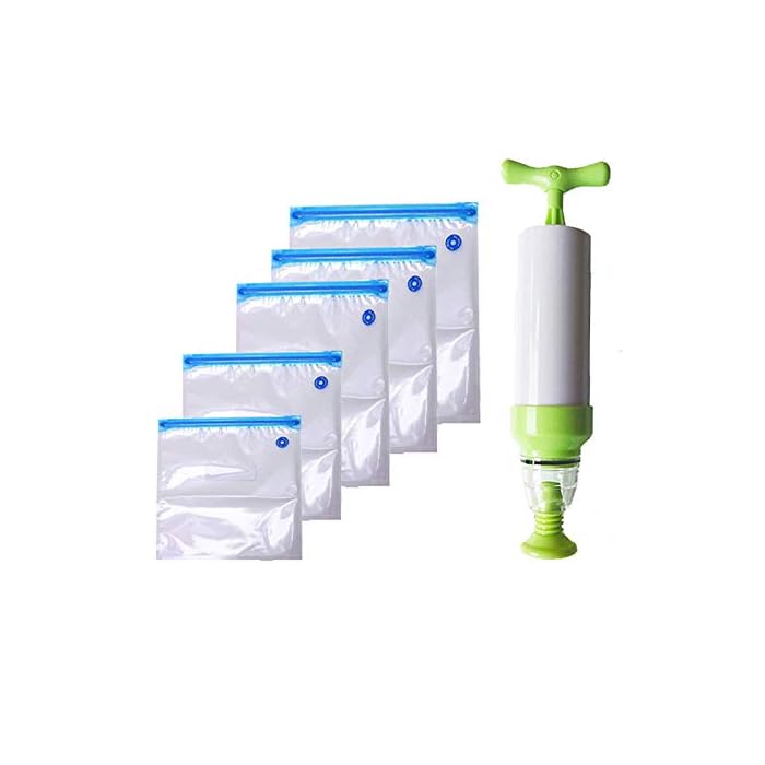 Buy Vacuum Sealer with Hand Pump, Food Vacuum Sealer Bags Reusable