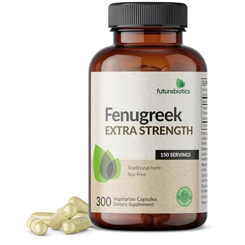 Image of Futurebiotics Fenugreek Extra Strength Supports Overall Good Health & Well-Being, Non-GMO, 300 Vegetarian Capsules