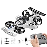 Racing car and drone combination, remote-controlled flying car, foam material. Features include one-key takeoff, stable hovering, racing mode, and 360° aerial flips. An ideal and fun birthday gift.