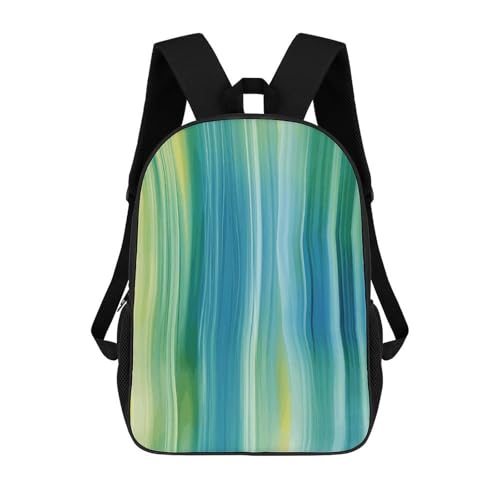 Sac à dos bleu et vert pour ordinateur 17 pouces homme et femme
