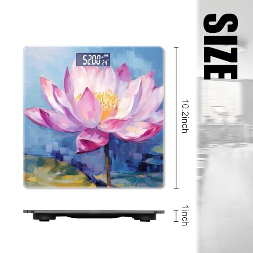 Báscula digital para baño precisión 400 lb con pantalla LED miniatura 2
