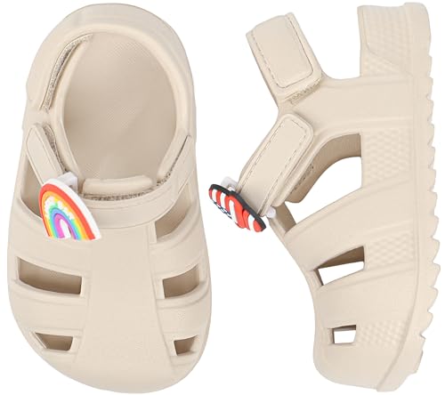 Image of ChayChax Toddler Classic Fisherman Sandals Boys Girls Closed Toe Water Pool Beach Sandal Naturally Splay