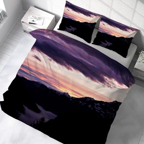 Parure de lit 90x190 avec fermeture éclair housse couette douce
