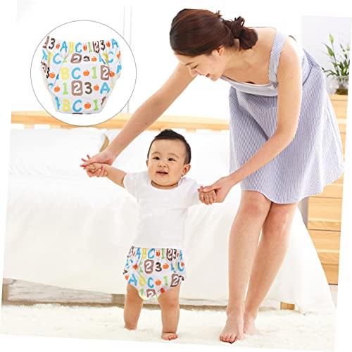 ibasenice 2 Unidades Calças Treino Impressas Calça Treinamento Xixi Bebê Floral Calça Fralda Recém N