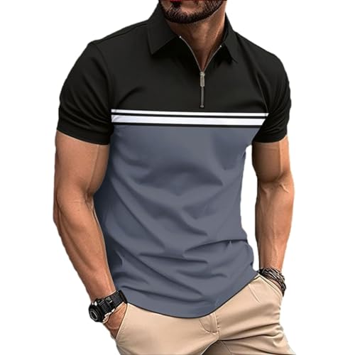 Polo homme à manches courtes anti-auréoles le haut respirant spécial golf