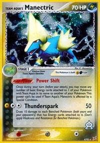 PokemonEquipo equipo de manectric 4EX de Aqua Magma VS Team AquaHolofoil