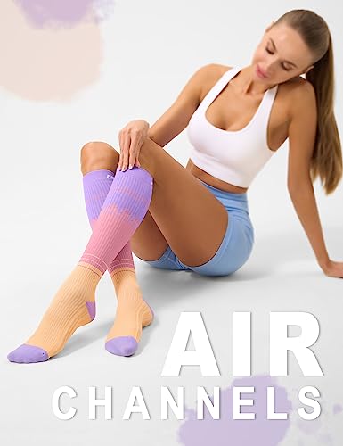 Image of FITRELL 3 Pairs Compression Socks for Women and Men 20-30mmHg-Circulation Support Socks