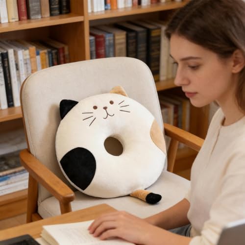 Cojín de espuma con memoria de asiento extraíble para silla de escritorio 4