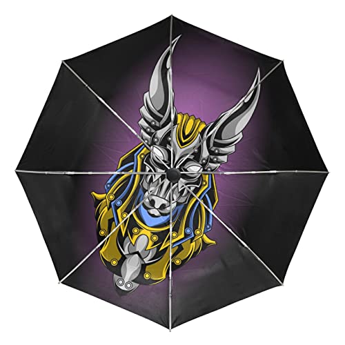 Parapluie de voyage pliant automatique Vnurnrn protection UV et vent pour plage et ville