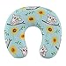 Unisex Travel Neck Pillow Compatible with Sunflower Cute Cartoon Koala Bear, Comfortable Memory Foam Car/Flight/Airplane Pillow, Machine Washable U Shaped Pillow for Office Nap Sleeping